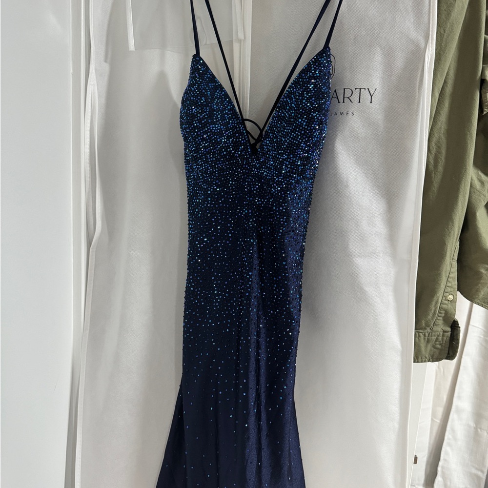 Elegant Navy Blue Dress